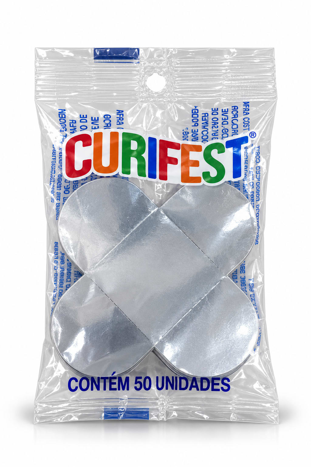 Caixeta Transparente N4 50 unidades Curifest