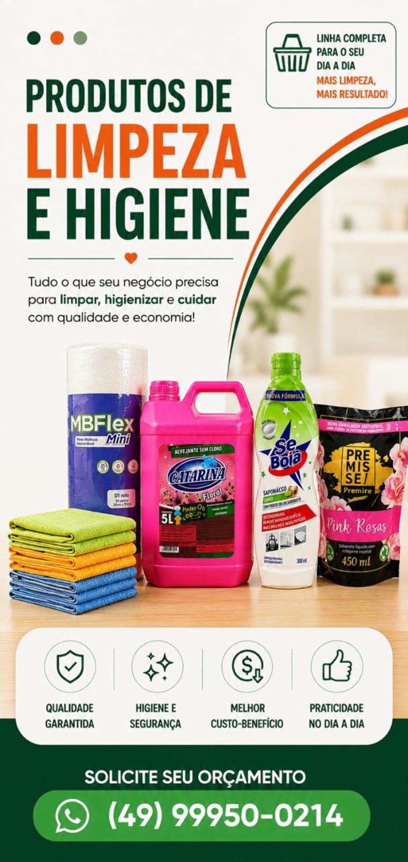 Limpeza e Higiene - Fale conosco