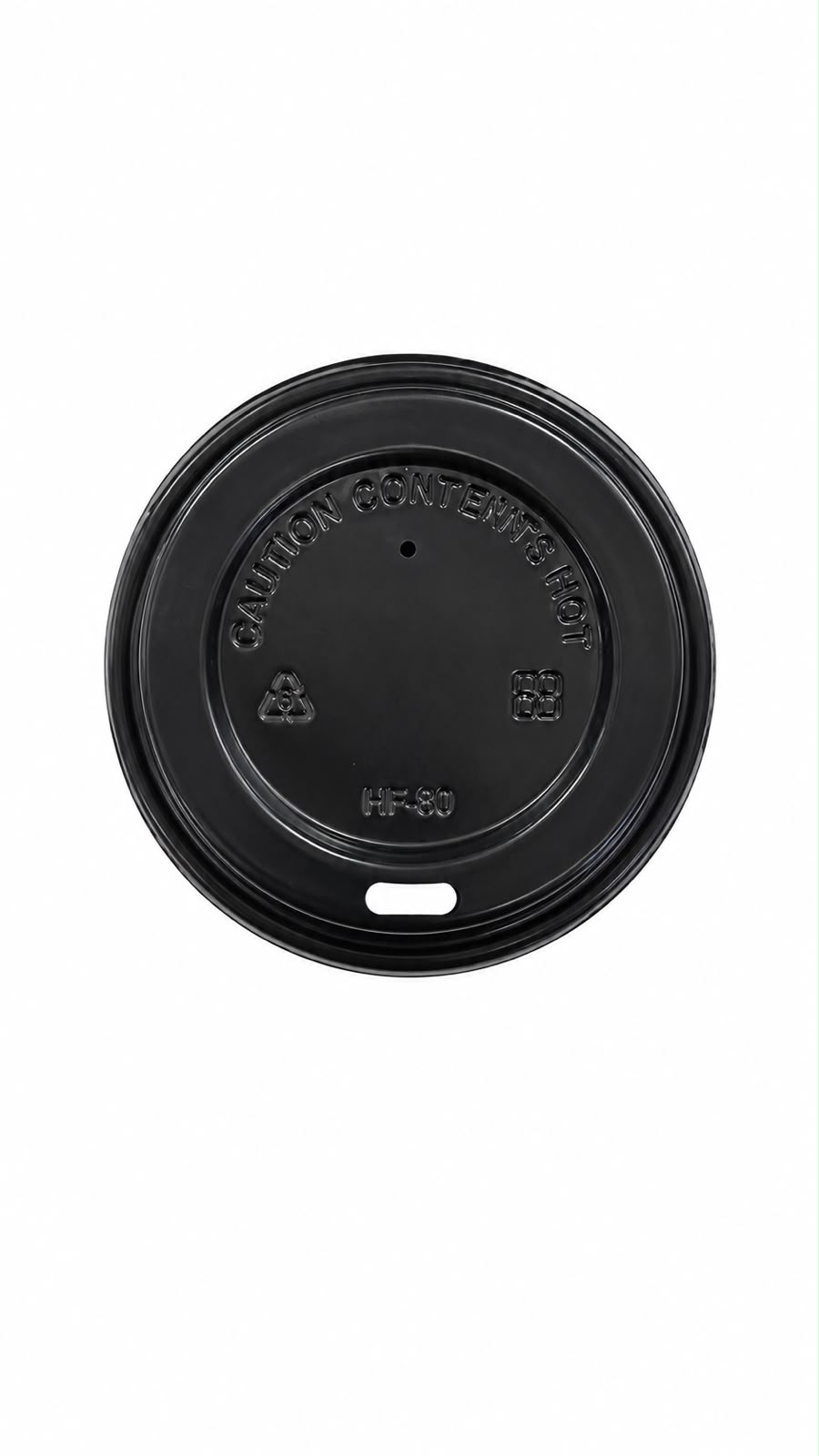 Tampa Preta Copo 240ml Térmicos/Papel 50un