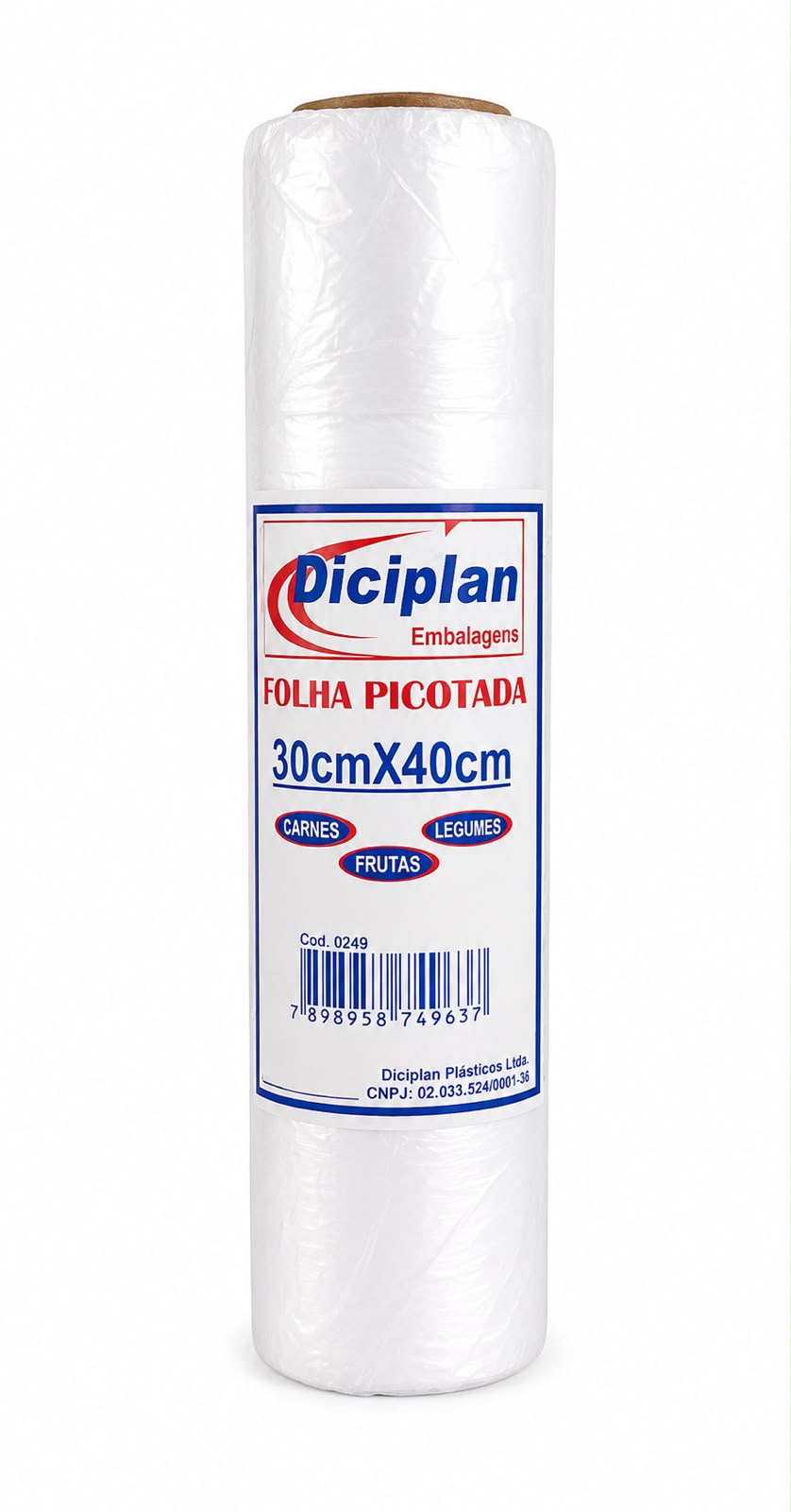 Bobina Picotada Fundo Reto 30x40