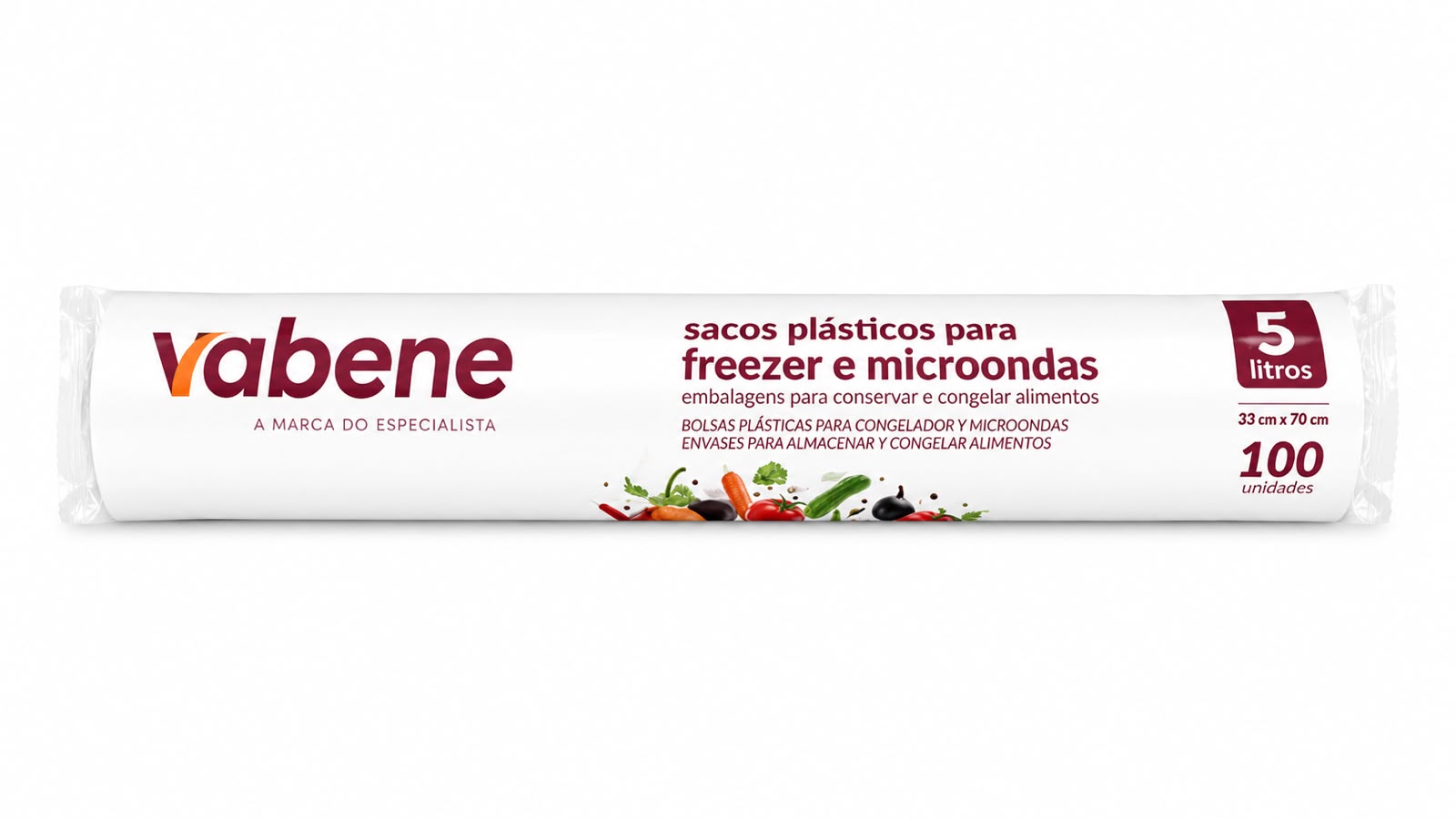 Saco Plástico Alimentos 7L 33x40 Pct 100un