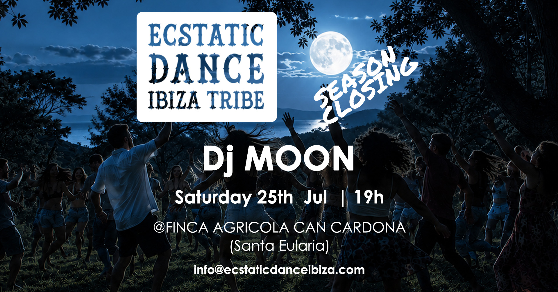 Ecstatic Dance Ibiza | Dj MOON |  25 juL