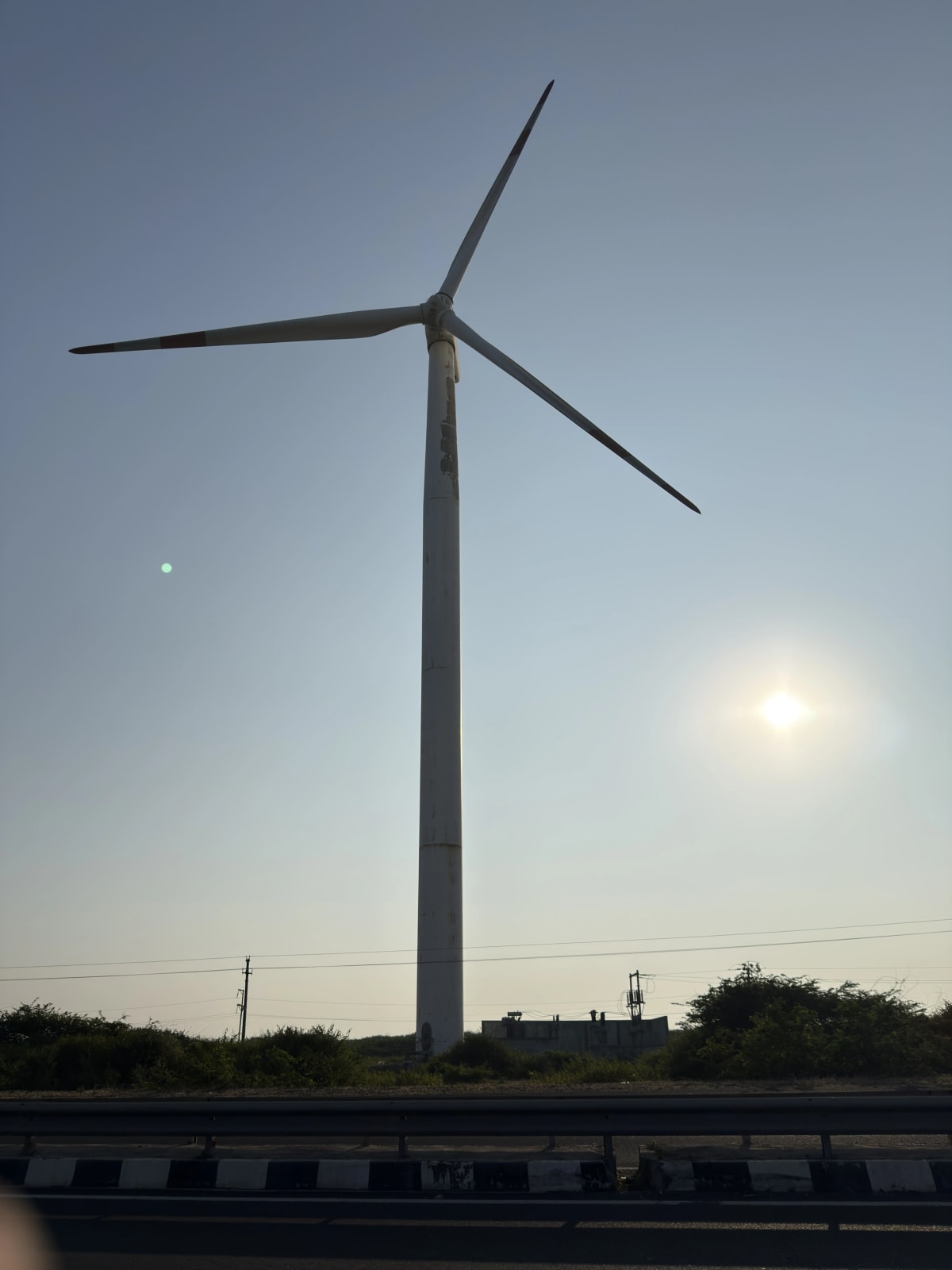Scenic road through Gujarat countryside