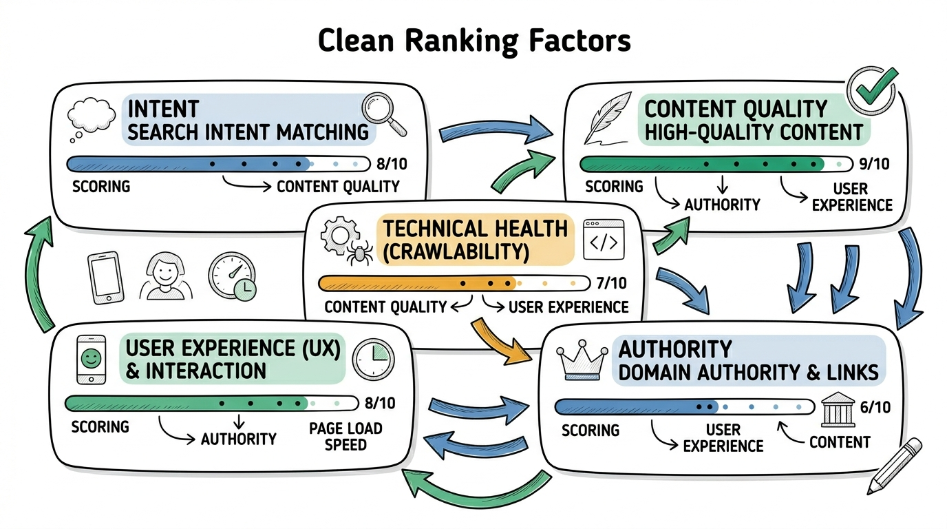 Clean ranking factors