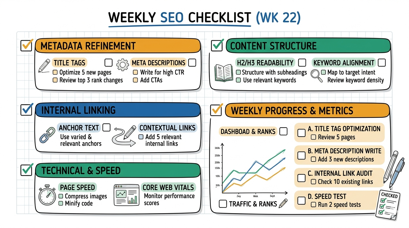 Weekly SEO checklist