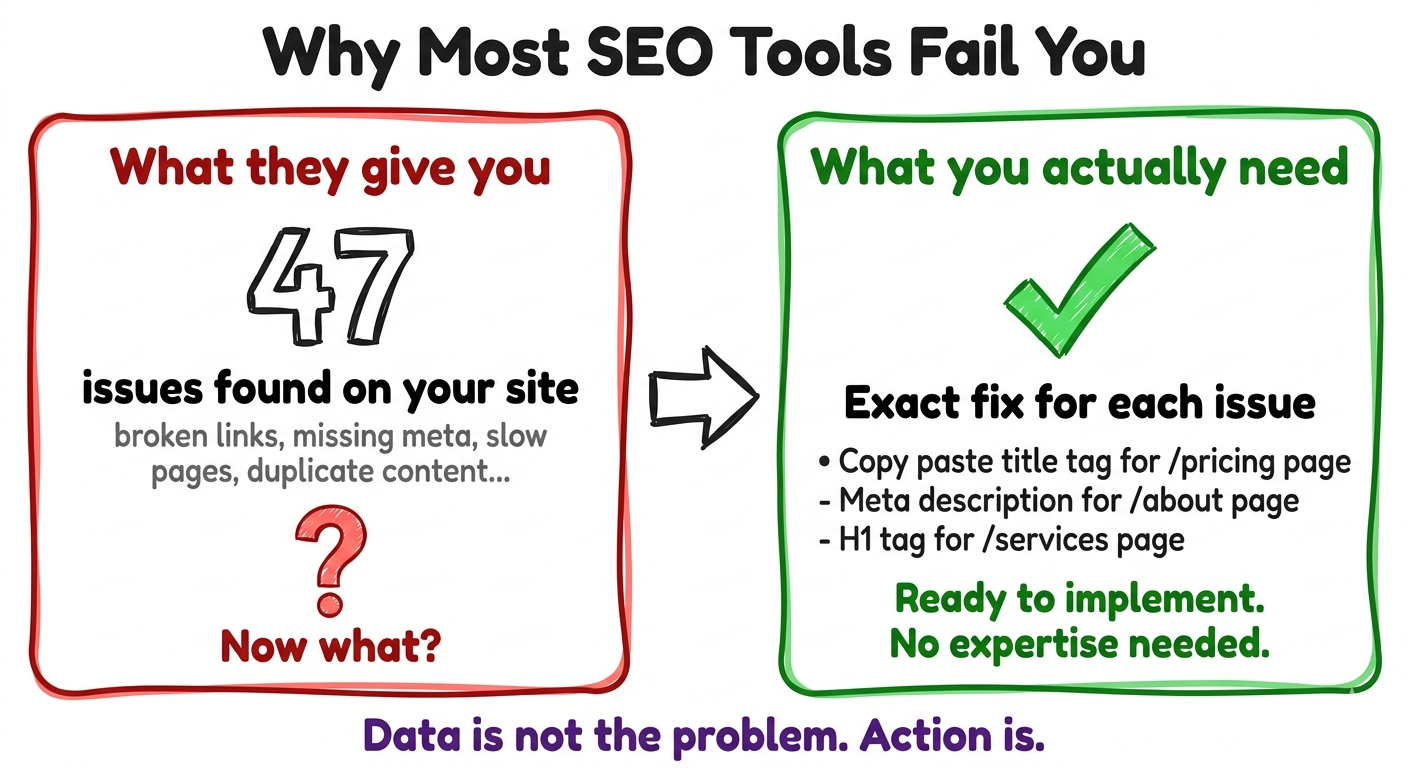 Why most SEO tools fail you