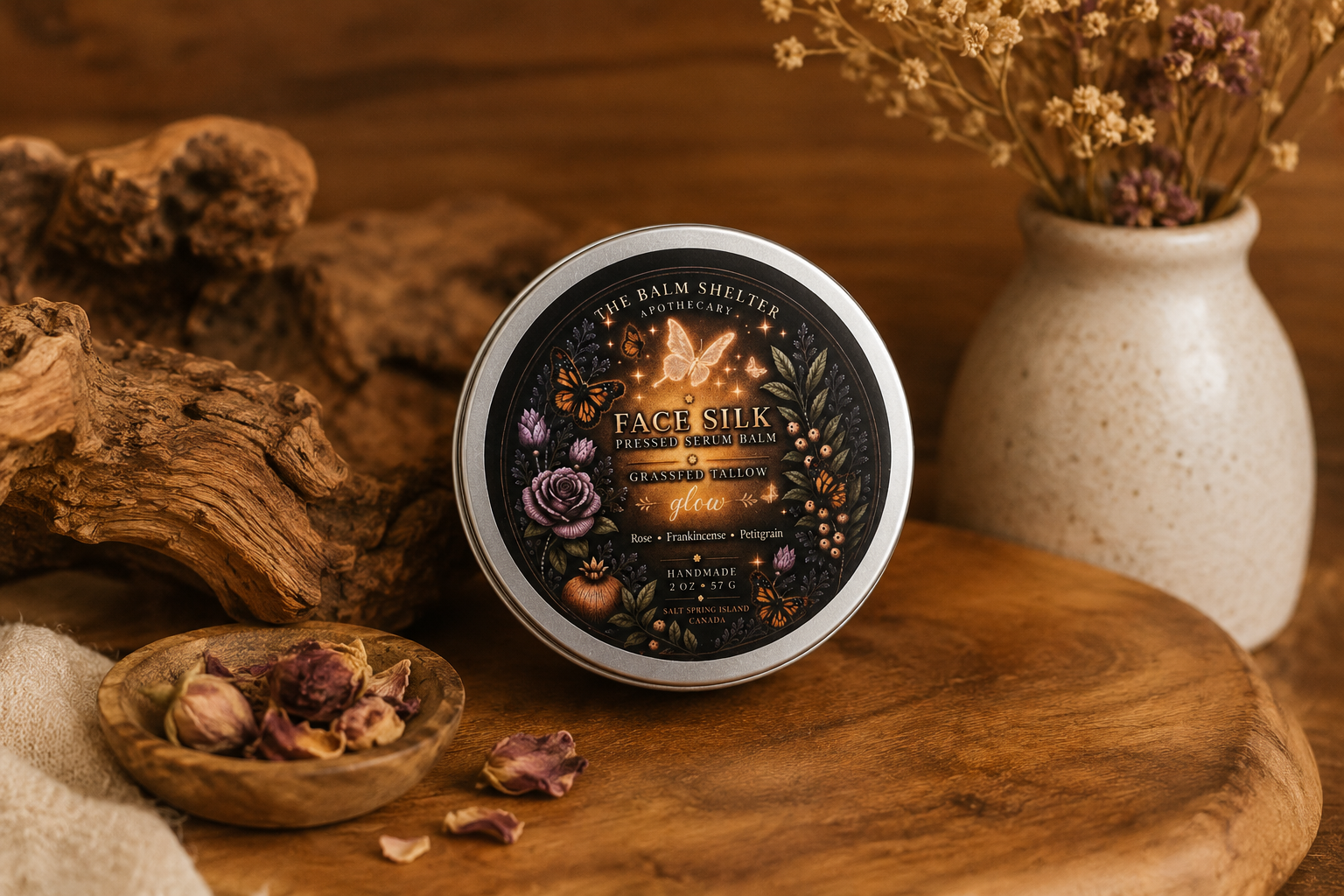 Face Silk Pressed Serum Balm