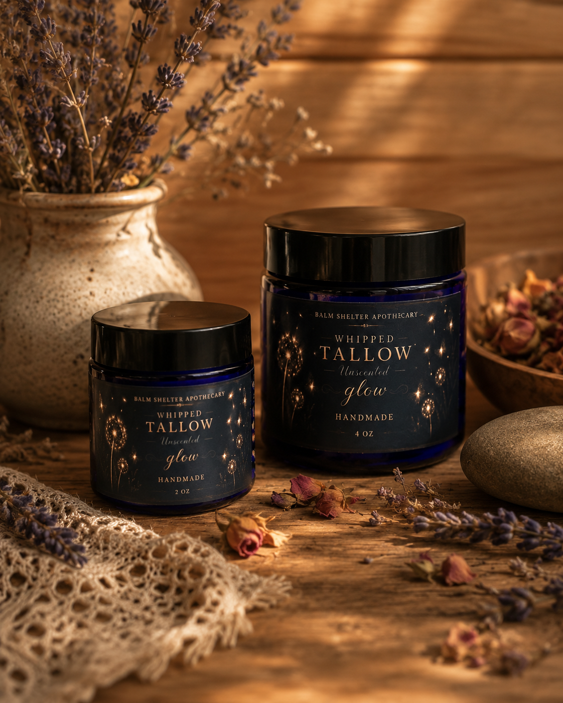 2oz Unscented Whipped Tallow