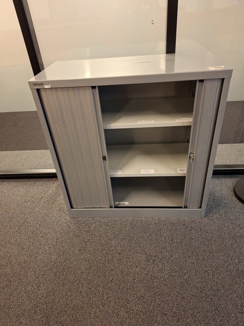 Image for Metal Office Storage Cabinet with Sliding Doors