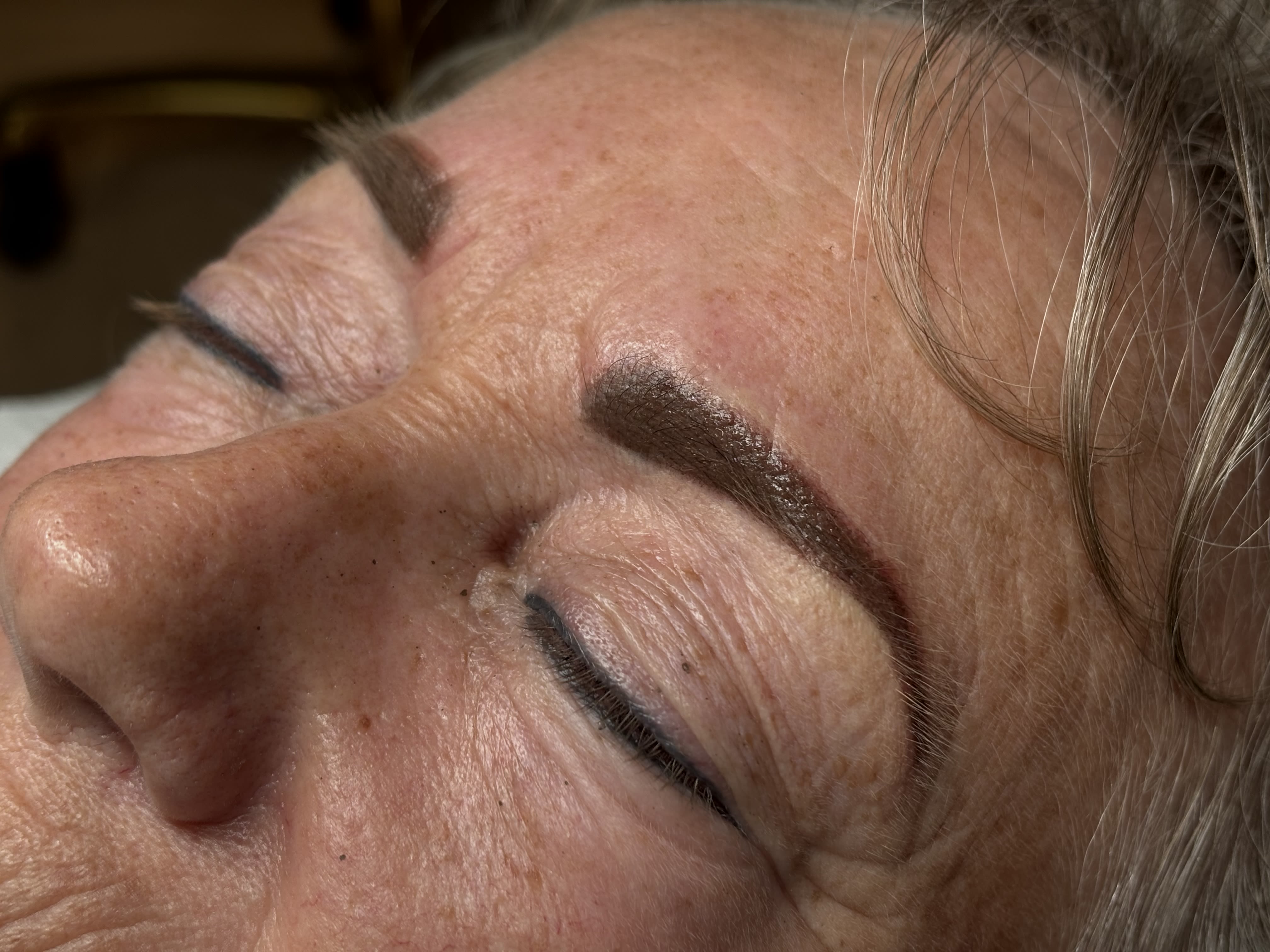 Resultaat van ombrebrows met zacht poedereffect
