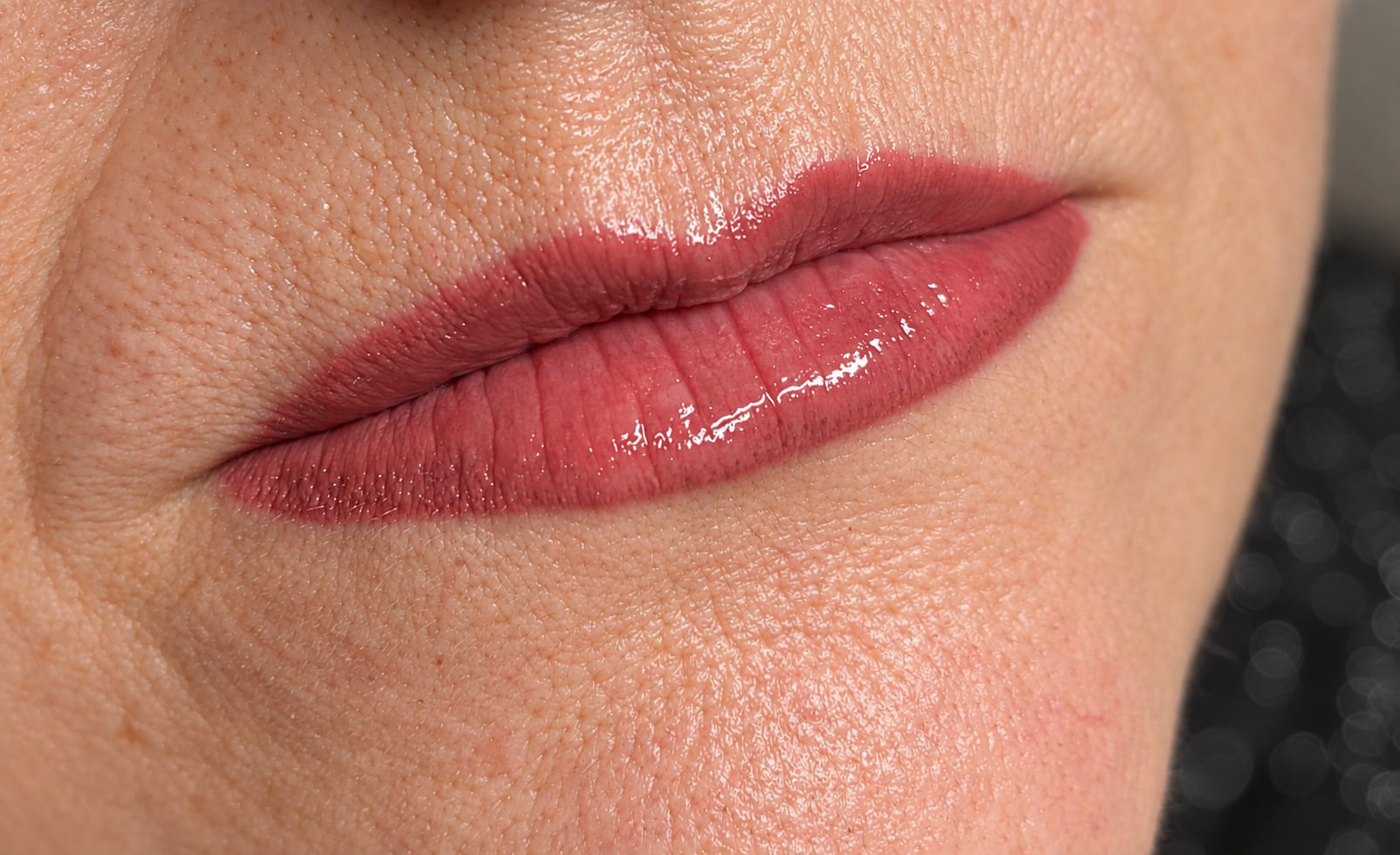 Resultaat lip PMU met egale kleur en verzorgde contour