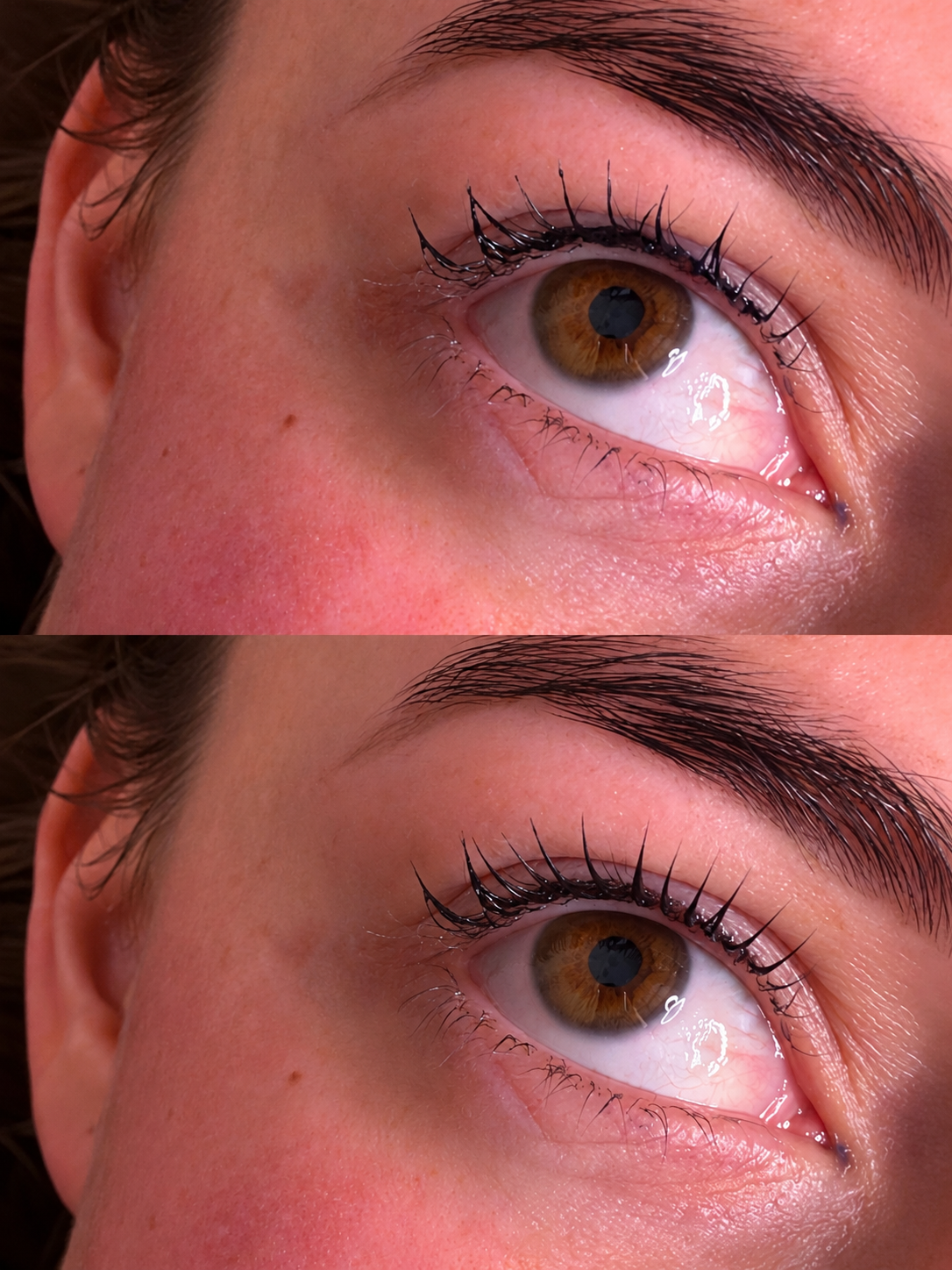 Resultaat van een Lash Lift: natuurlijke wimpers gelift en gekruld
