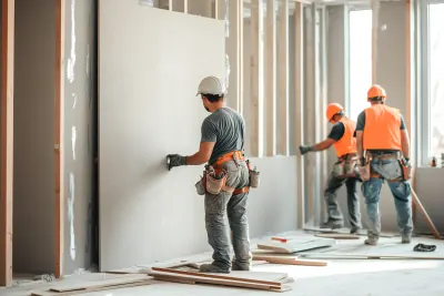 Real estate agent talking to clients