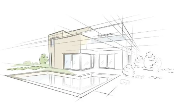 Photo of custom home build
