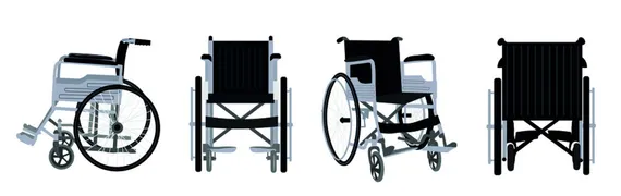 Wheelchair (Foldable, Standard)