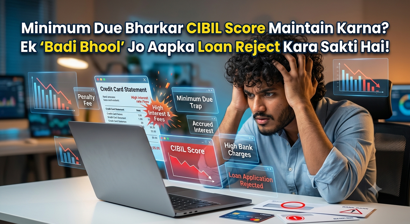 Minimum Due Bharkar CIBIL Score Maintain Karna? Ek 'Badi Bhool' Jo Aapka Loan Reject Kara Sakti Hai!