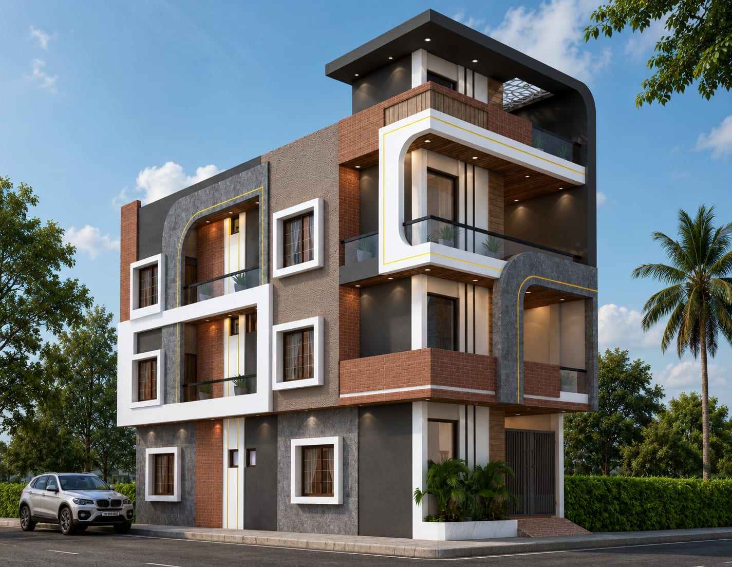 Modern Building Elevation Design