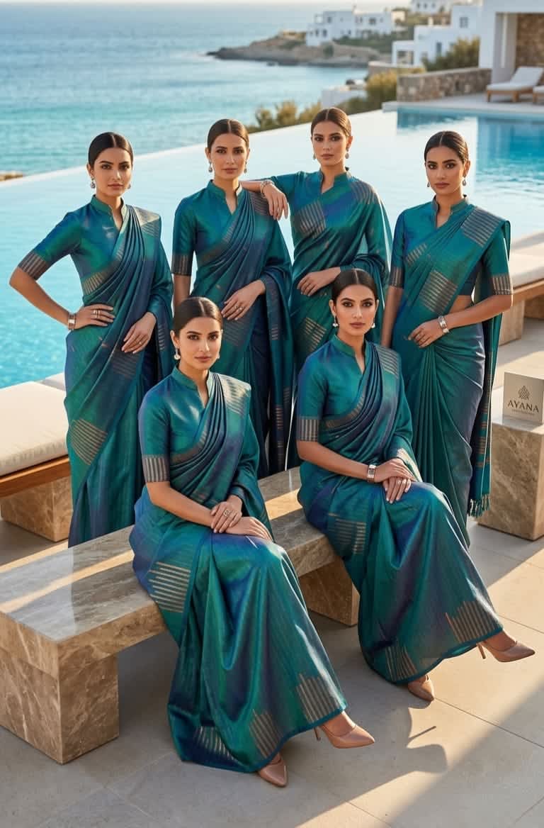 Arani Vairaoosi Soft Silk Saree - Teal Green - Image 1