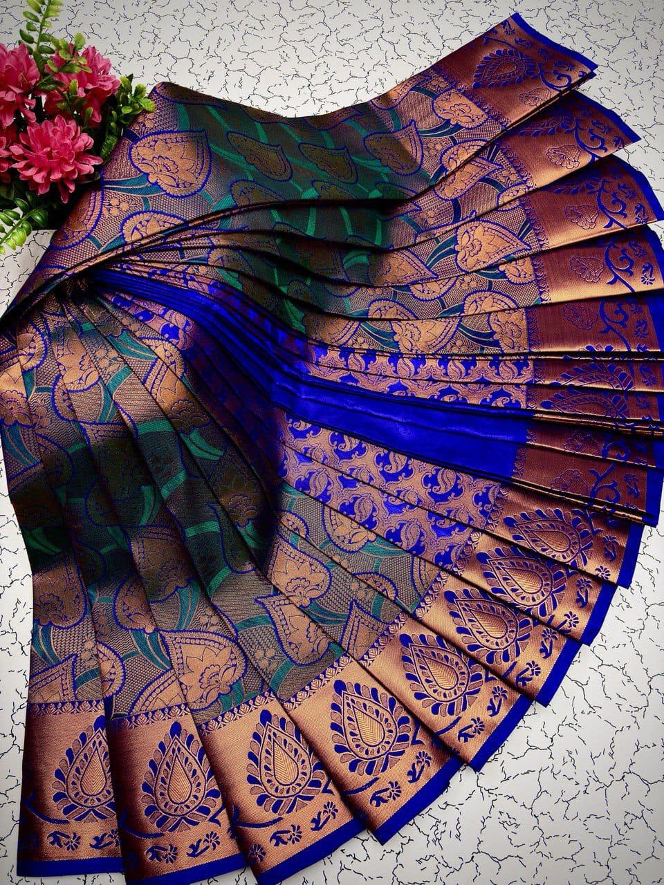 ELITE BRIDAL PICK - Green Royal Blue - Image 1