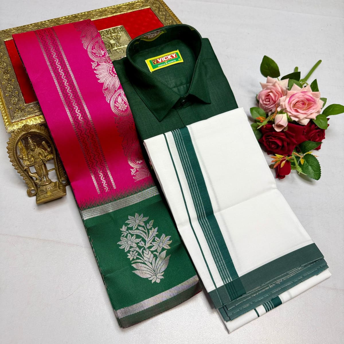 Kupera Pattu Bridal Matching Set