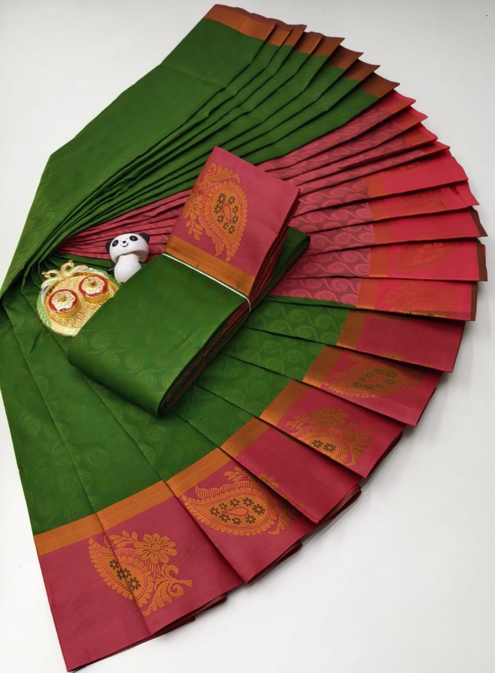 3D Embossed Art Silks Saree