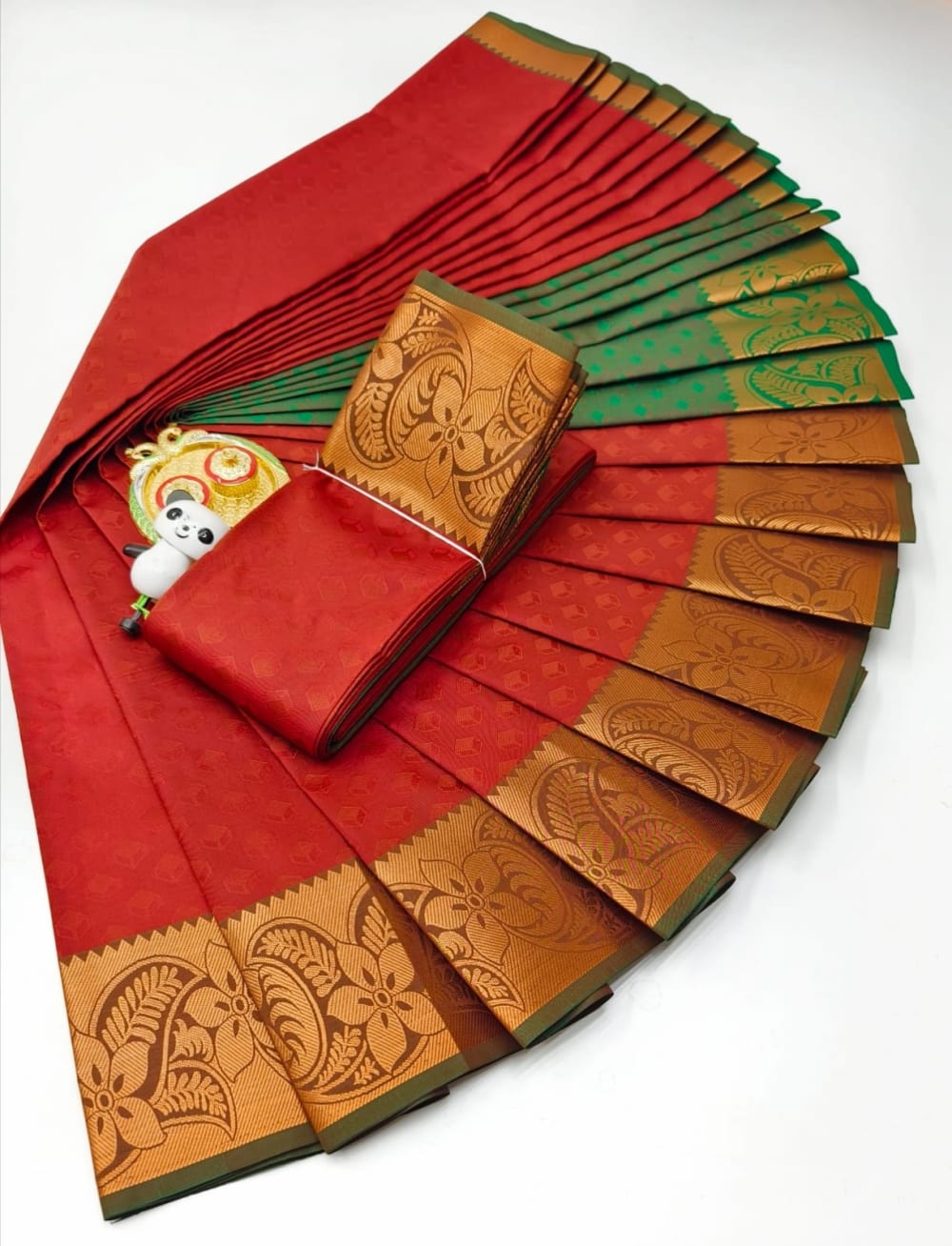 3D Embossed Art Silks Saree