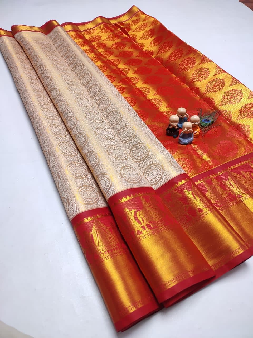 Grand wedding Tissue saree