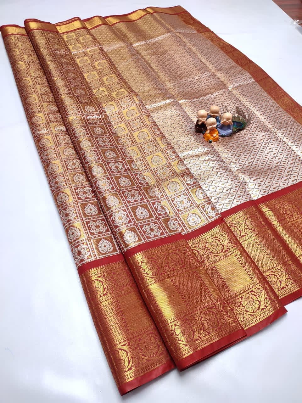 Grand wedding Tissue saree