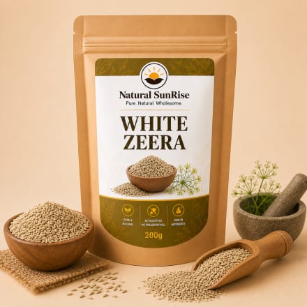 White Zeera - Pure Natural & Organic Spice Pack by Natural SunRise