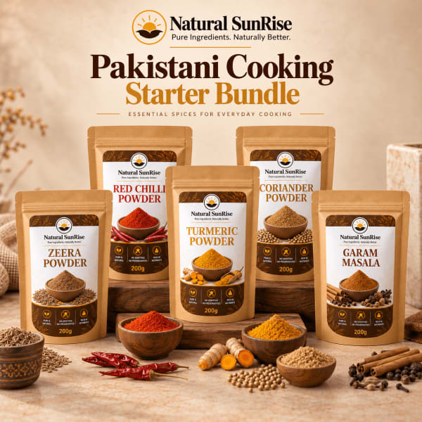 Natural SunRise Pakistani Cooking Starter 5 Core Essential Spices Pack