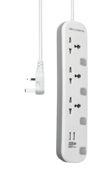 Buy 13AMPS 4POINT 3PIN+ 2USB EXTENSION online in Lagos