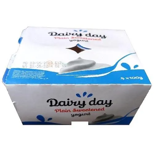 Buy DAIRY DAY PLAIN  FLAVORED YOGURT 4X100G online in Lagos