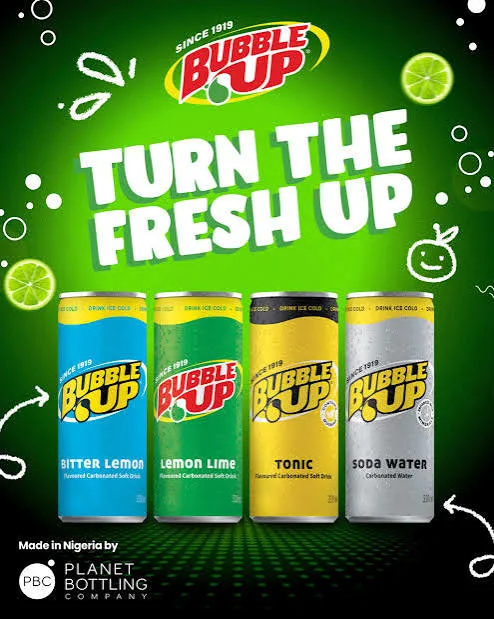 Buy BUBBLE UP BITTER LEMON CAN 33CL online in Lagos