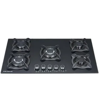 Buy POLYSTAR 5BURNER GAS HOBB BLACK online in Lagos