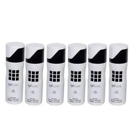 Buy EXPLORE WHITE AND BLACK BODY SPRAY 200ML*6 online in Lagos