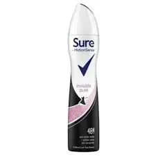 Buy SURE INVISIBLE PURE BODY SPRAY 250ML online in Lagos