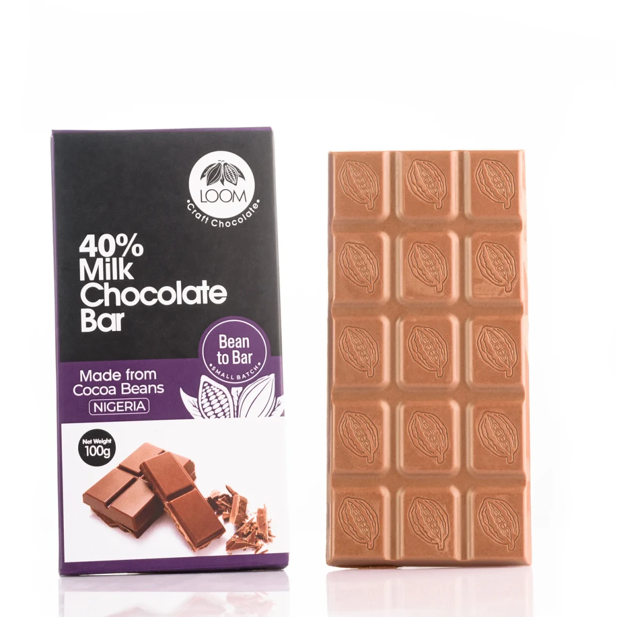 Buy LOOM CRAFT CHOCOLATE 40% MILK 100G online in Lagos