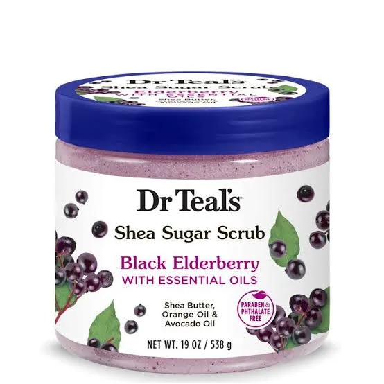 Buy DR TEAL'S ELDERBERRY SHE SUGAR SCRUB 538ML online in Lagos