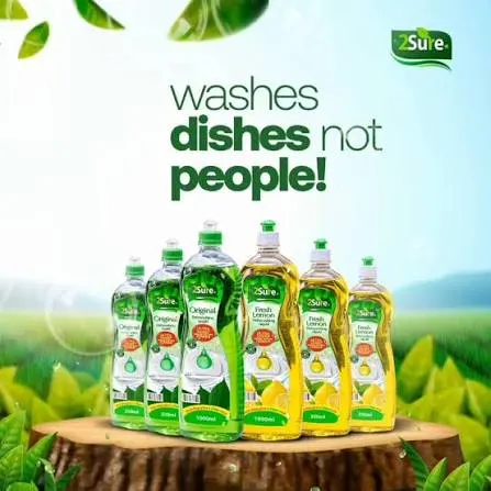 Buy 2SURE FRESH LEMON DISHWASHING LIQUID 250ML online in Lagos