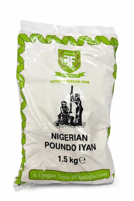Buy FOLA FOODS POUNDO IYAN 1KG online in Lagos