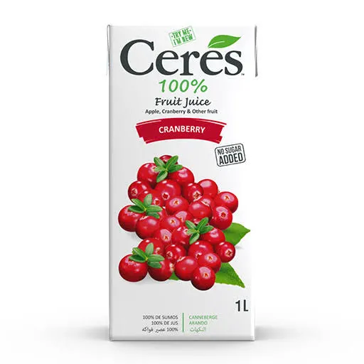 CERES NECTAR CRANBERRY 1LTR