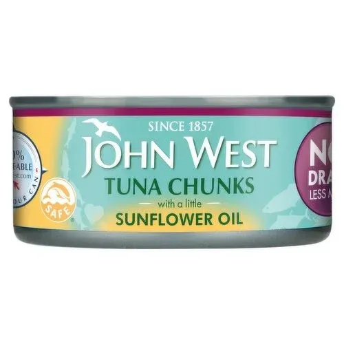 Buy JOHN WEST TUNA CHUNKS IN SUNFLOWER OIL 110G online in Lagos