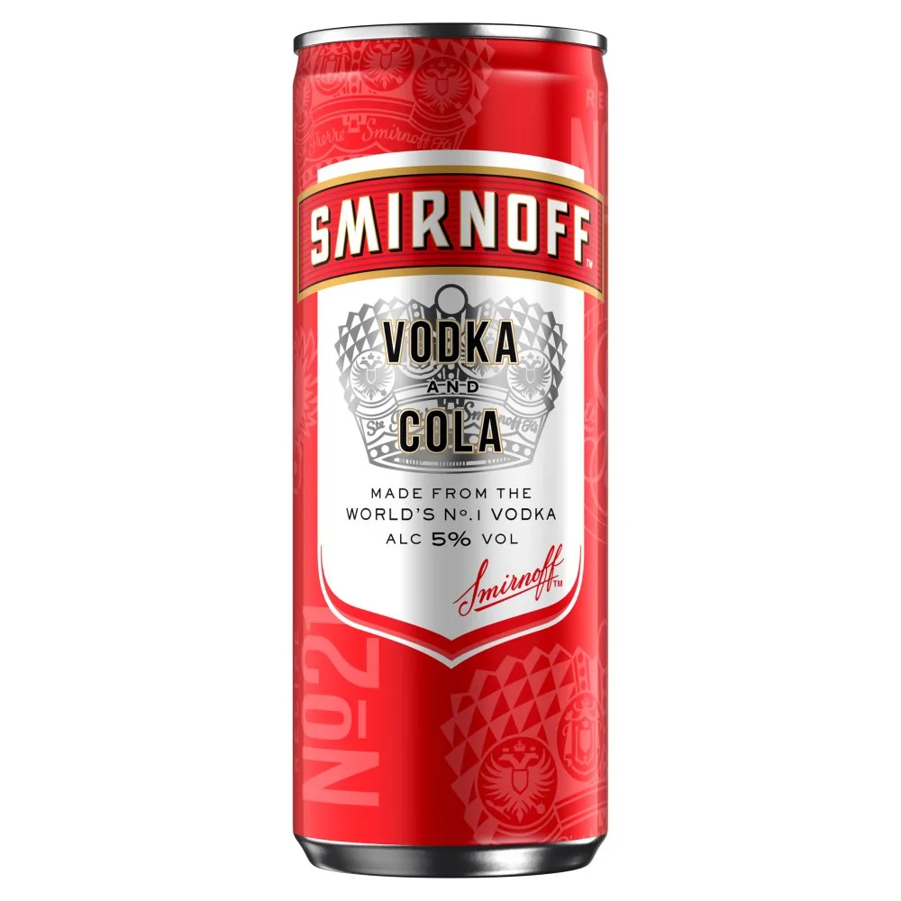 Buy SMIRNOFF COLA VODKA CAN DRINK 250ML online in Lagos