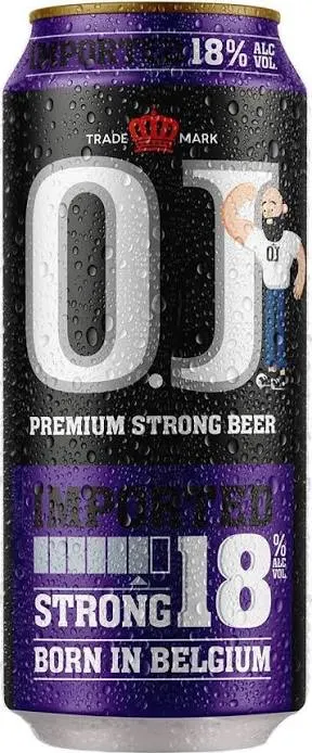 Buy O.J PREMIUM STRONG 18% BEER CAN PURPLE 500ML online in Lagos