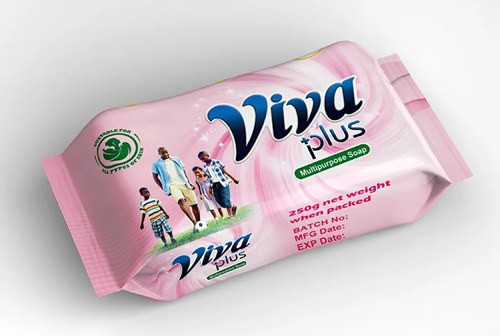 VIVA PLUS MULTIPURPOSE SOAP PINK 250G