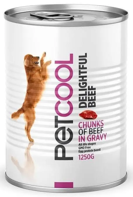 Buy PETCOOL CHUNKS WITH BEEF IN GRAVY 1230G online in Lagos