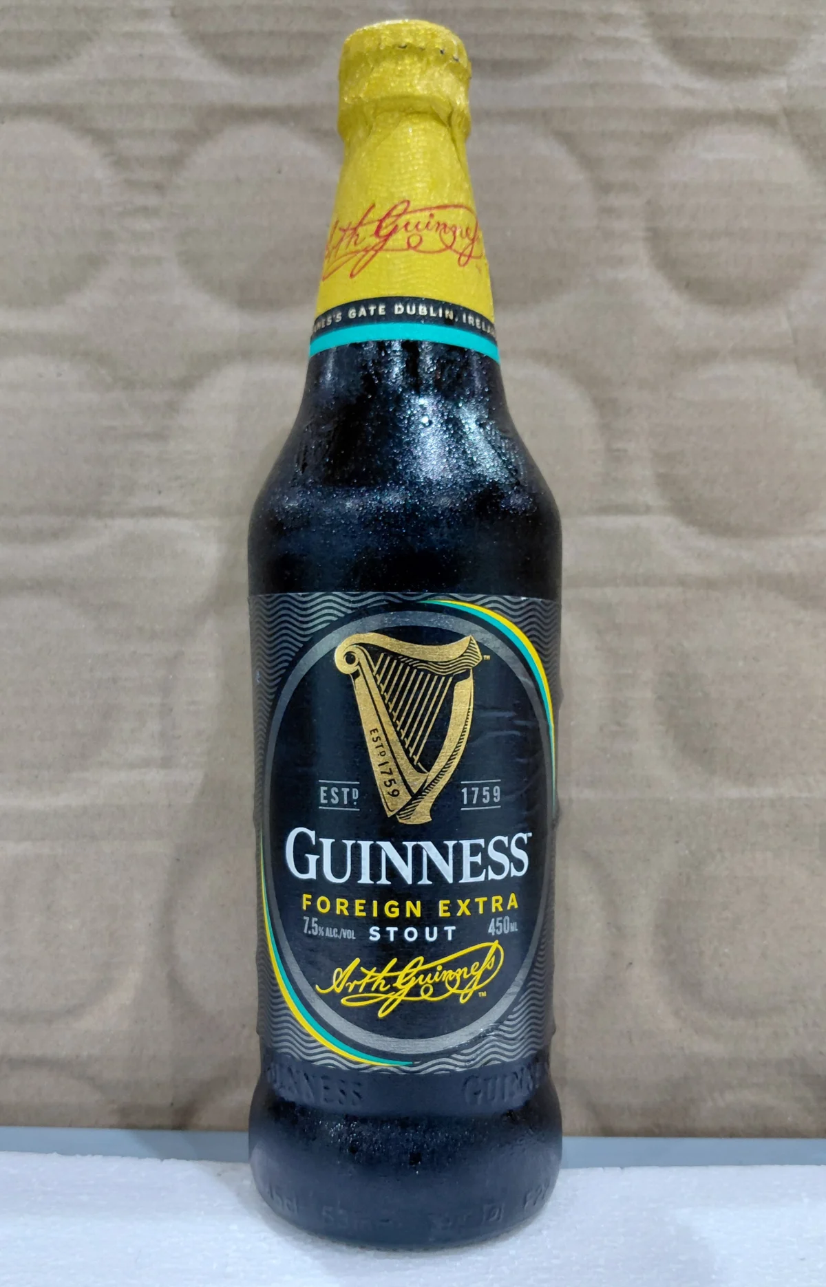 GUINNESS FOREIGN EXTRA STOUT 450ML