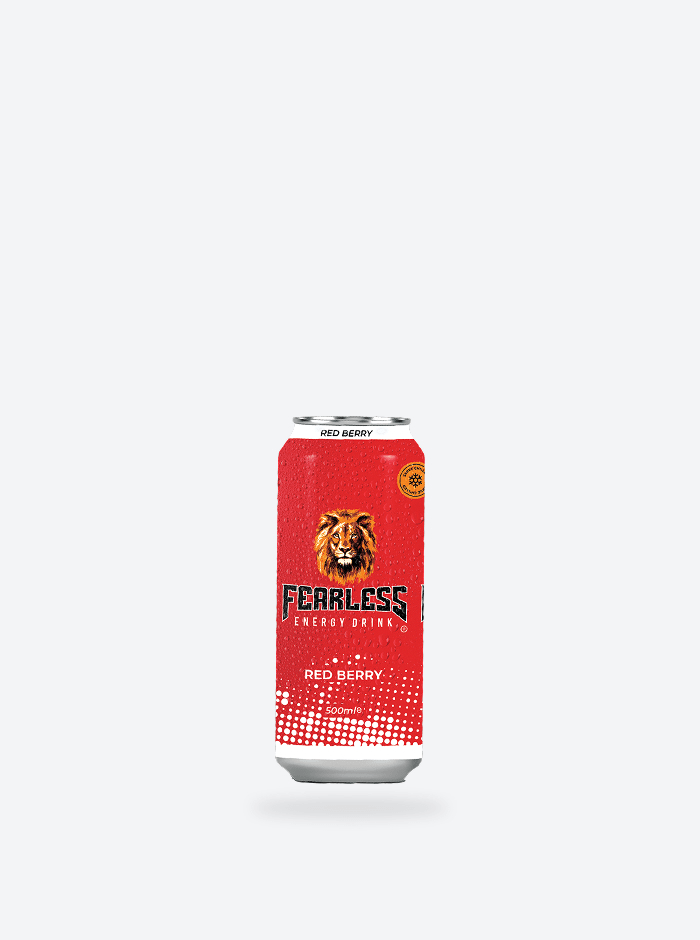 FEARLESS RED BERRY ENERGY DRINK CAN 500ML