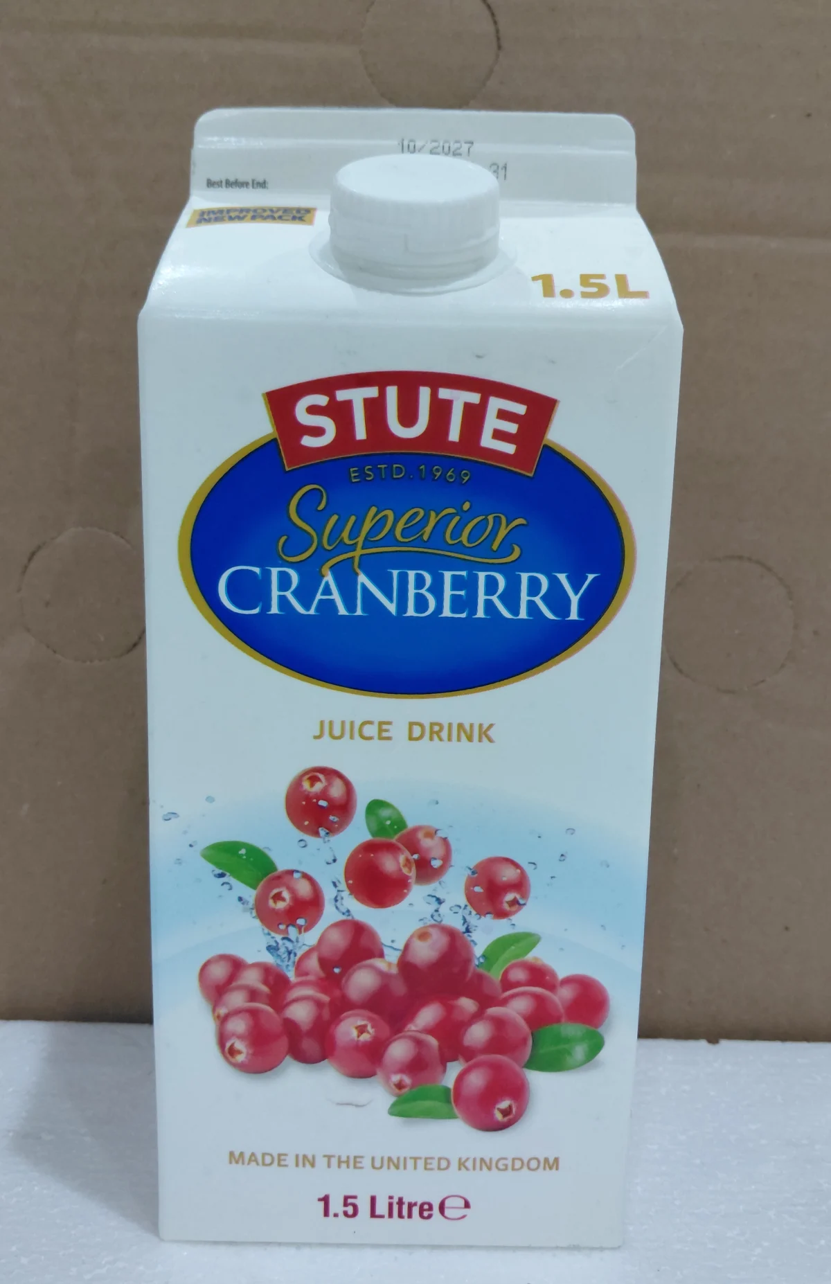 STUTE SUPERIOR CRANBERRY JUICE DRINK 1.5L