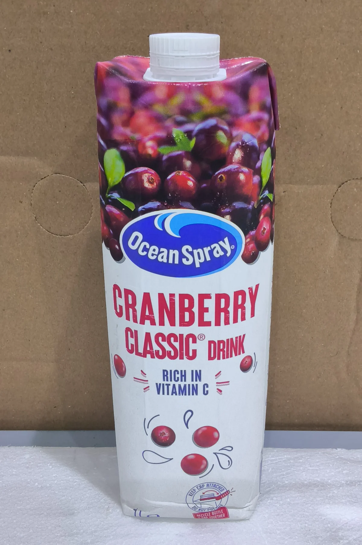 OCEAN SPRAY CRANBERRY CLASSIC JUICE DRINK 1LTR *12